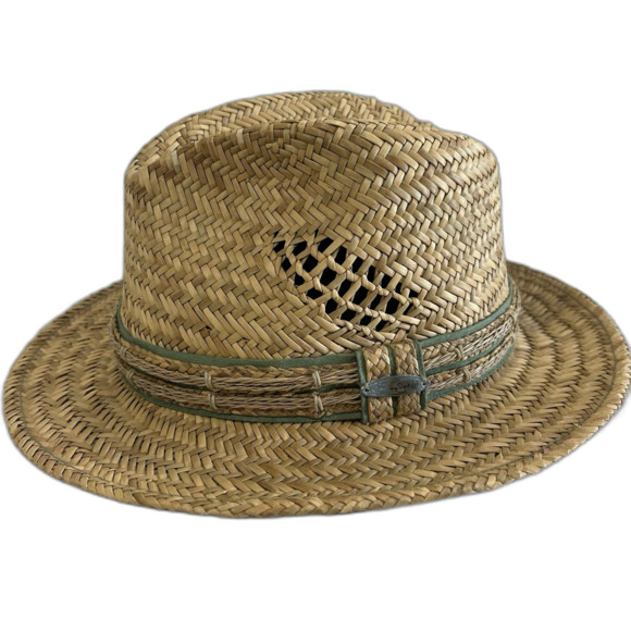 Panama Jack Hat Men’s Large X-Large Color Tan 100% Straw Rush Paja Original - Picture 3 of 12